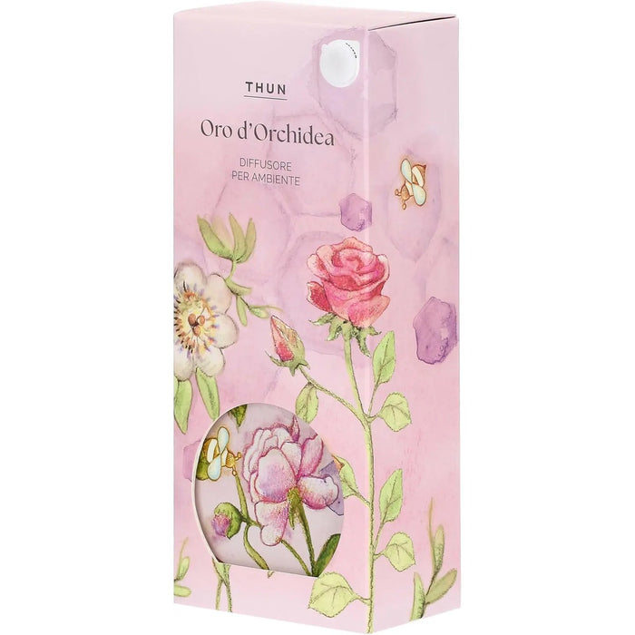 THUN Diffusore Di Profumo In Vetro Profumazione Oro D'Orchidea 100 Ml