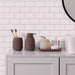 THUN Porta Dischetti Con Vassoietto In Stoneware Iconic Elegance