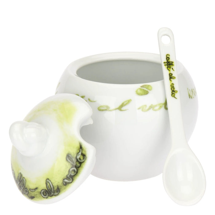 THUN Set 2 Tazzine Caffè Con Piattino E Zuccheriera Caffè Al Volo