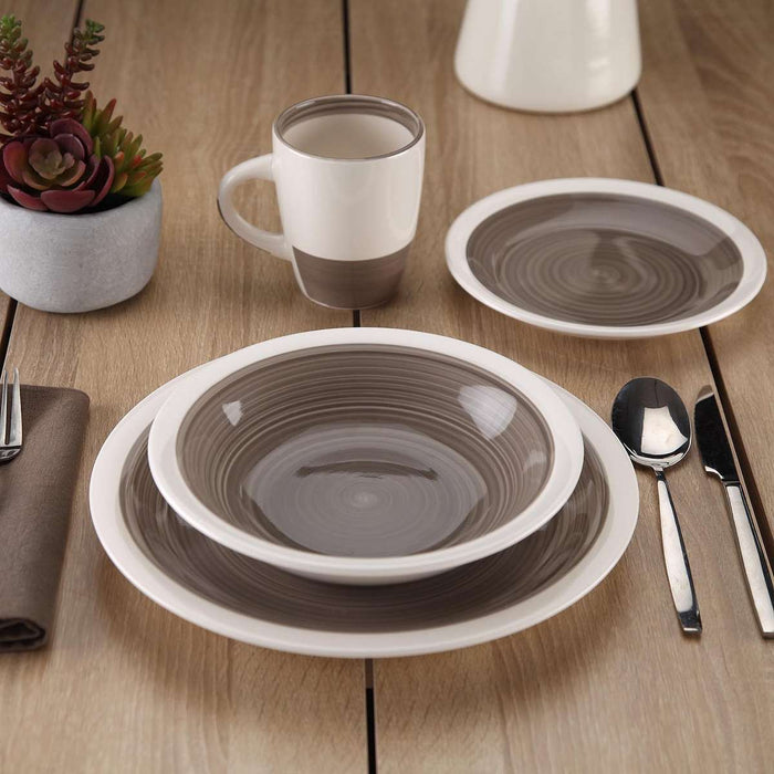 VERSA Set Piatti 18 Pezzi Legrand Grigio - 22450070