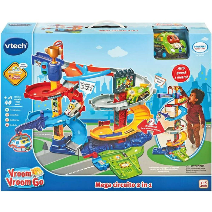 VTECH Vroom Vroom Go Mega Circuito 2 In 1 - 80-535007