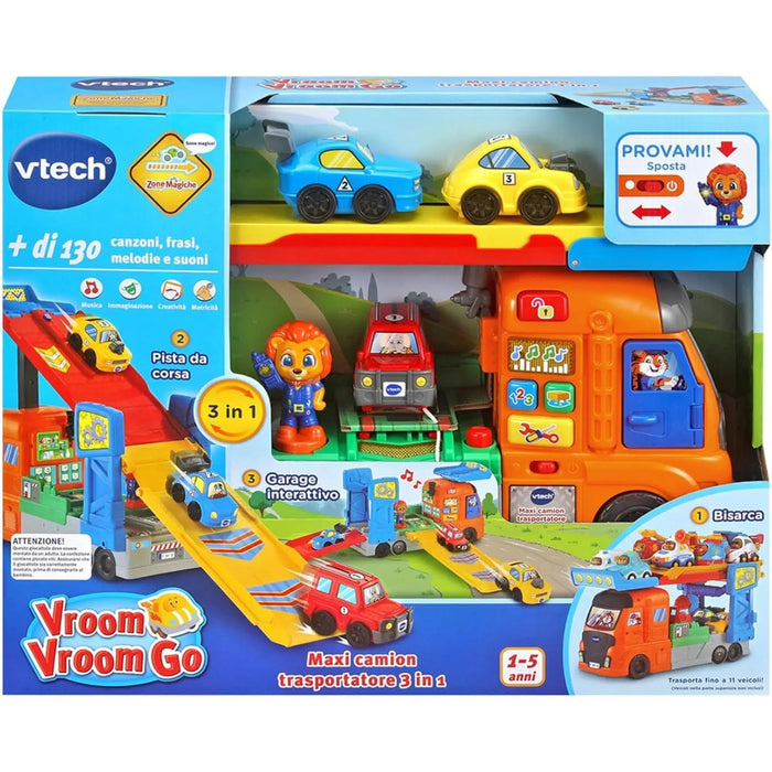 VTECH Vroom Vroom Go Maxi Camion Trasp 3 In 1
