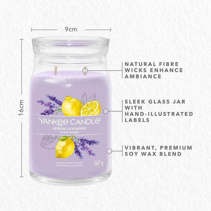YANKEE CANDLE Giara Grande Signature Lemon Lavender - 1629970E
