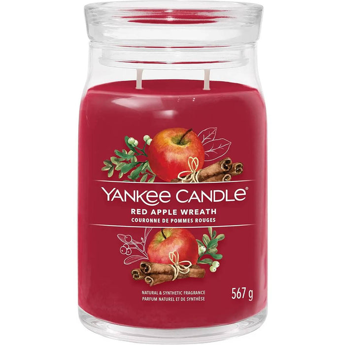 YANKEE CANDLE Giara Grande Red Apple Wreath - 1629977E
