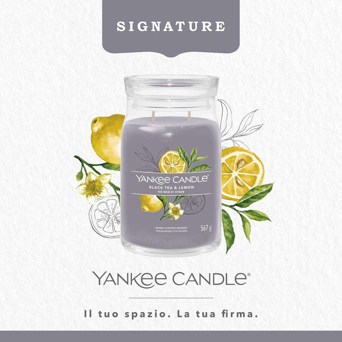 YANKEE CANDLE Giara Grande Signature Black Tea & Lemon - 1629978E