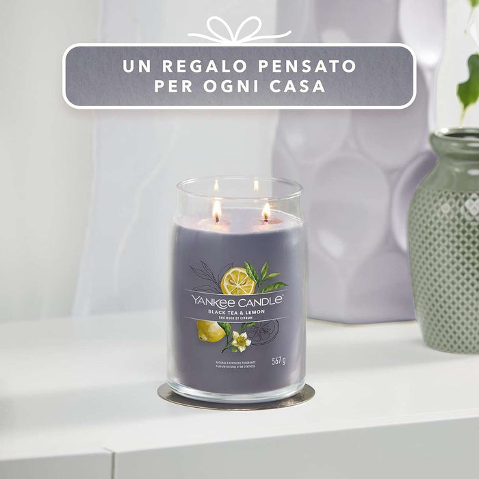 YANKEE CANDLE Giara Grande Signature Black Tea & Lemon - 1629978E