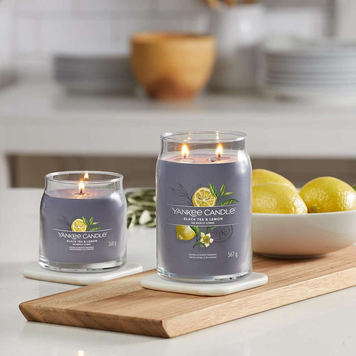YANKEE CANDLE Giara Grande Signature Black Tea & Lemon - 1629978E