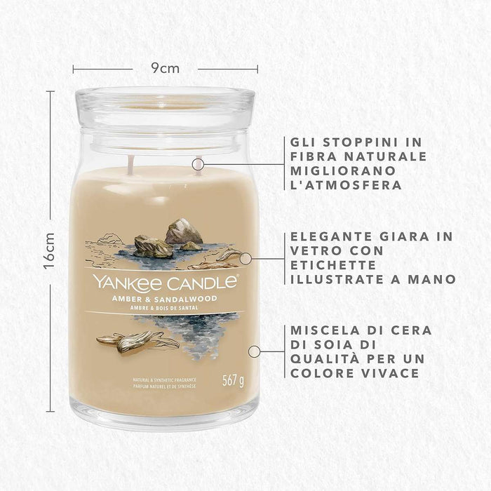 YANKEE CANDLE Giara Grande Signature Amber & Sandalwood - 1629982E