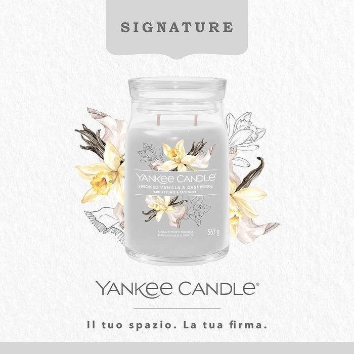 YANKEE CANDLE Giara Grande Signature Smoked Vanilla & Cashmere - 1629989E