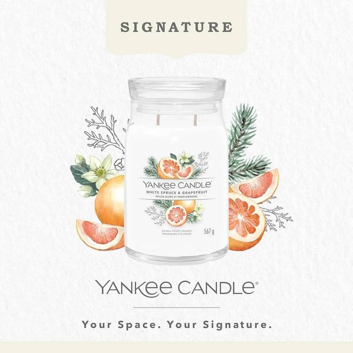 YANKEE CANDLE Giara Grande White Spruce & Grapefruit - 1629992E
