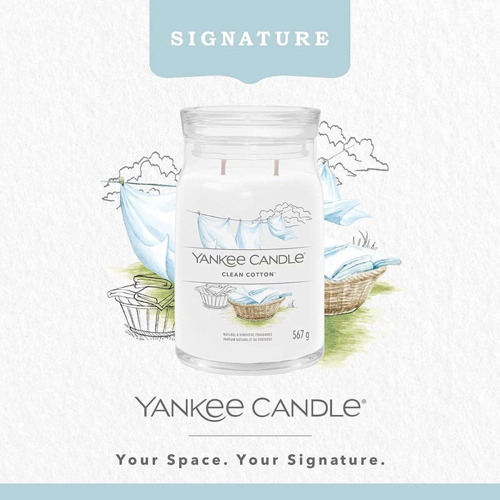 YANKEE CANDLE Giara Grande Signature Clean Cotton - 1630644E