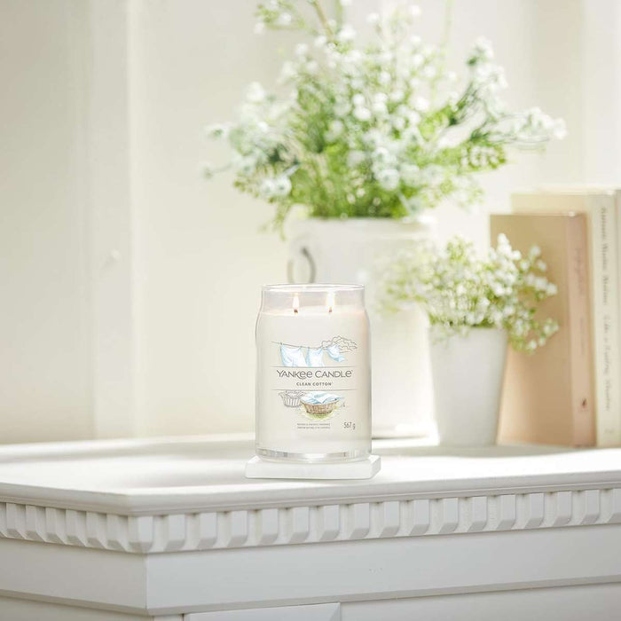 YANKEE CANDLE Giara Grande Signature Clean Cotton - 1630644E