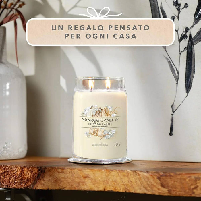 YANKEE CANDLE Giara Grande Soft Wool Amber - 1721061E