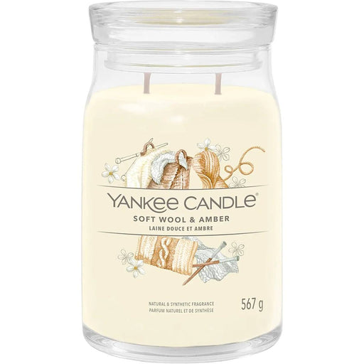 YANKEE CANDLE Giara Grande Soft Wool Amber - 1721061E