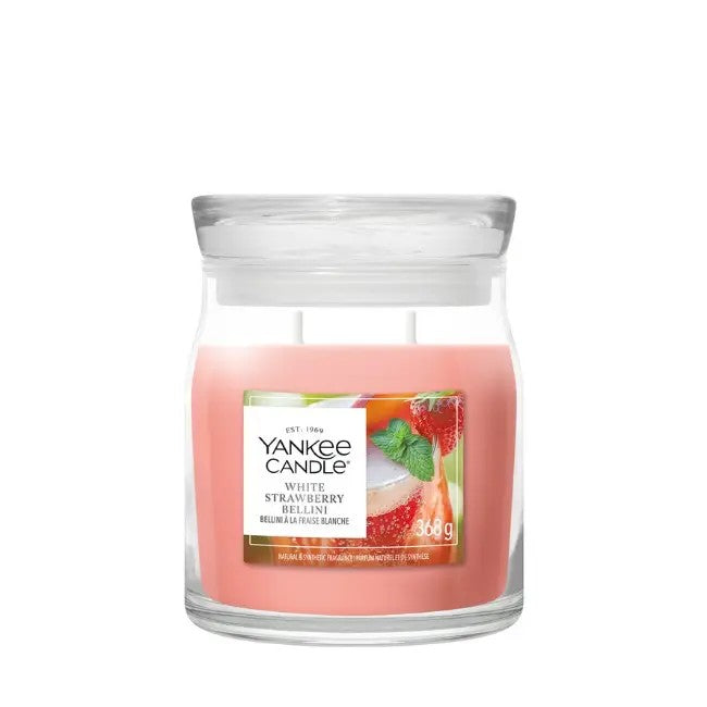 YANKEE CANDLE Giara Media Signature White Strawberry Bellini