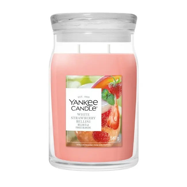 YANKEE CANDLE Giara Grande Signature White Strawberry Bellini