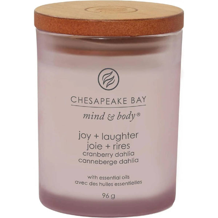 YANKEE CANDLE Candela Joy & Laughter (Cranberry Dahlia) Chesapeake Bay - PT31913E