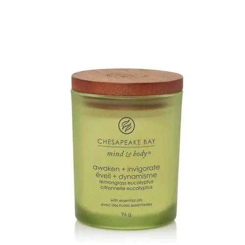 YANKEE CANDLE Candela Awaken & Invigorate (Lemongrass Eucalyptus) Chesapeake Bay - PT40885E