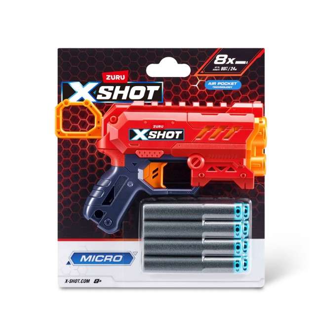 ZURU Micro X-Shot Excel Micro Con 8 Dardi - 36726TQ1