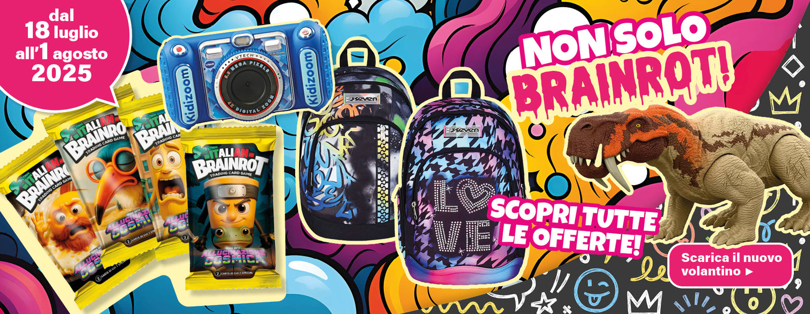 Banner collezione Entra nel mondo Brainrot!