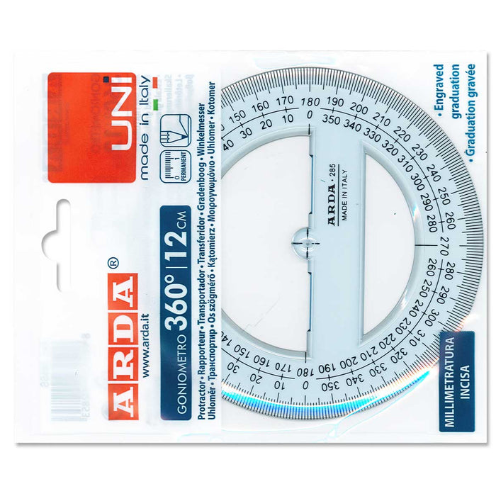 ARDA Goniometro In Plastica 360° Cm. 12 Uni - 285SS