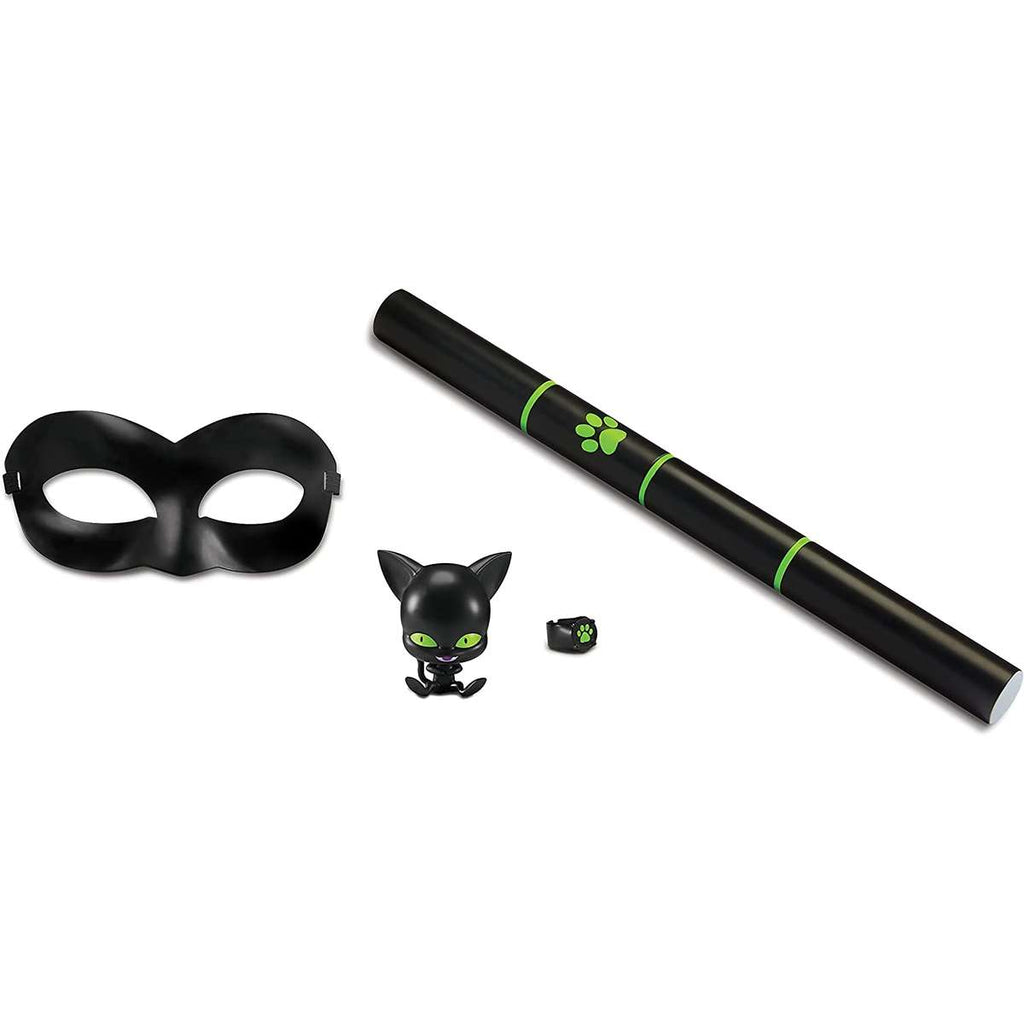 Borsa Tracolla Miraculous Ladybug Cat Noir - Impermeabile Con Orecchie Rimovibili E Sistema Pop N' Swop (4 Distintivi Inclusi)