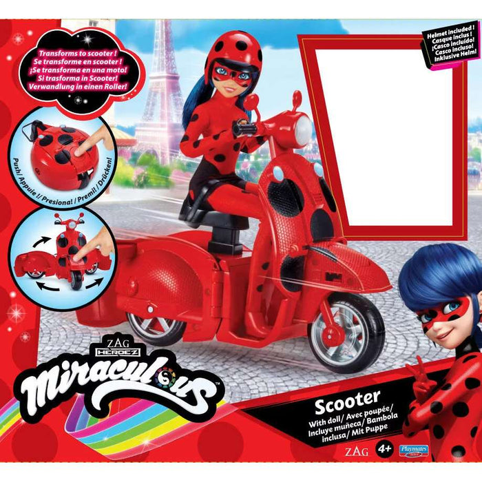 BANDAI Miraculous Scooter Trasformabile Con Bambola - T07637