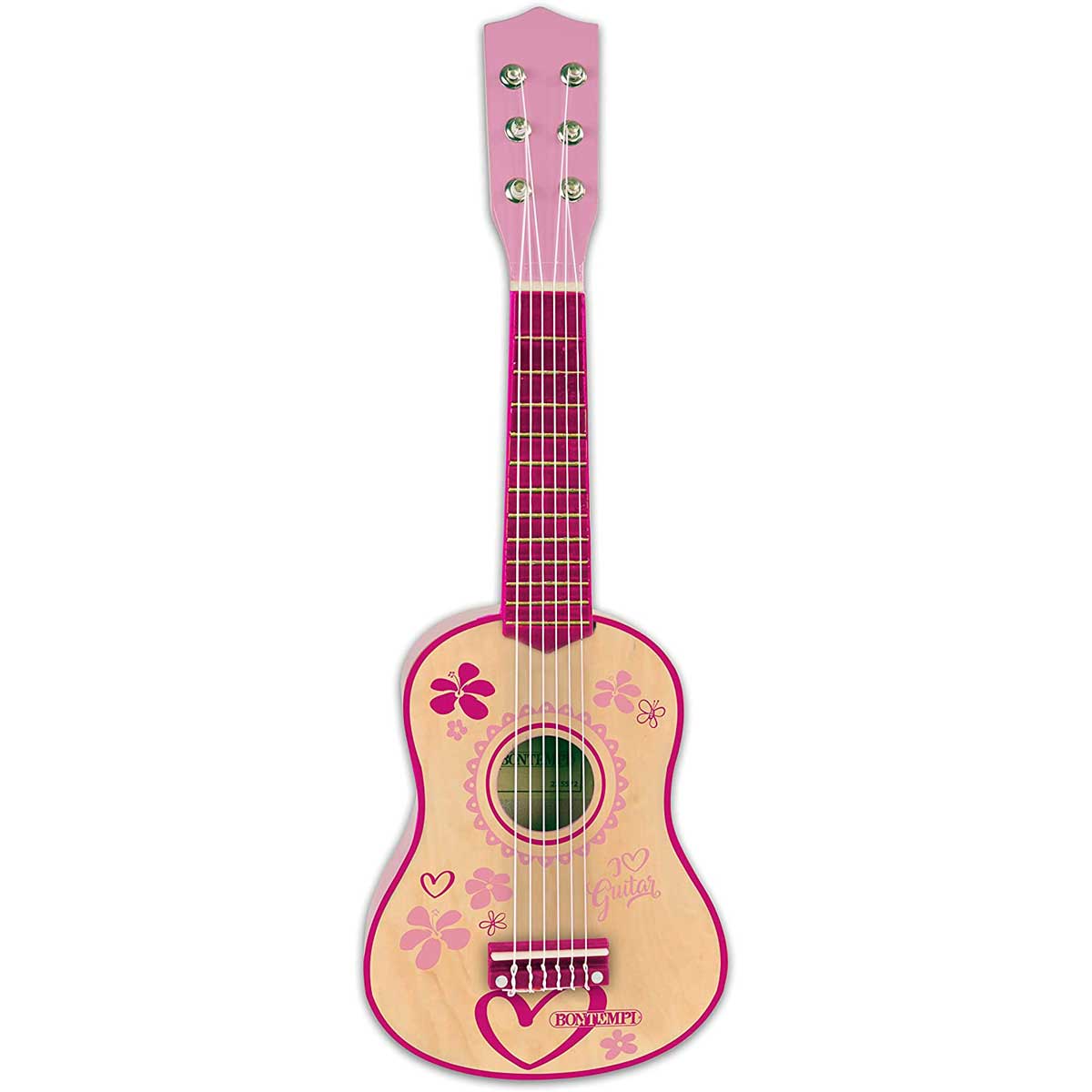 BONTEMPI Chitarra Classica Rosa In Legno A Corde 225572
