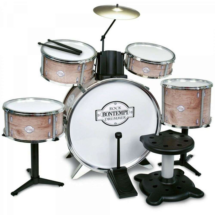 BONTEMPI Batteria Grancassa Metalizzata Elementi Con Sgabello E