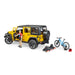 BRUDER Jeep Wrangler Con Bici E Ciclista - 02543