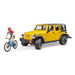 BRUDER Jeep Wrangler Con Bici E Ciclista - 02543