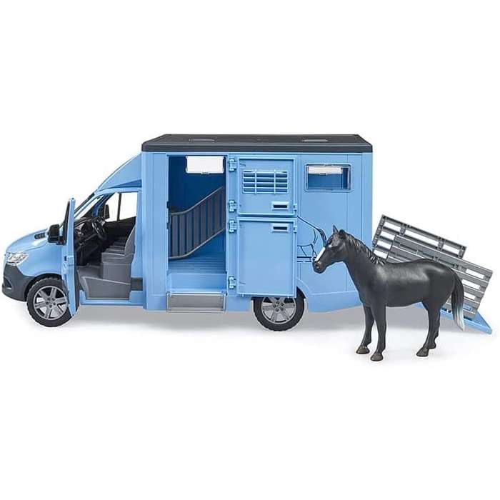 BRUDER Mb Sprinter Trasporto Animali Con 1 Cavallo - 02674