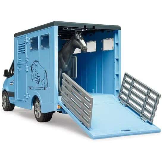 BRUDER Mb Sprinter Trasporto Animali Con 1 Cavallo - 02674