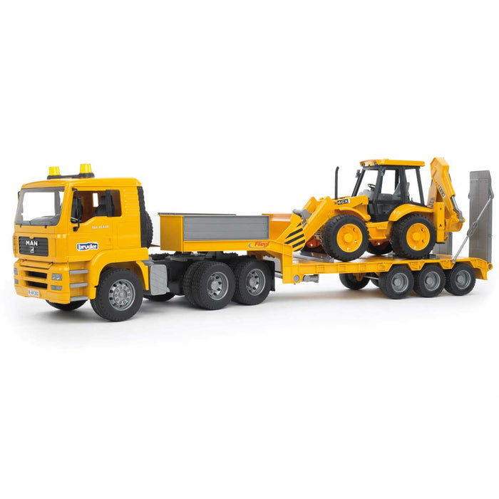 BRUDER Camion Man Bilico E Escavatore Jcb - 02776