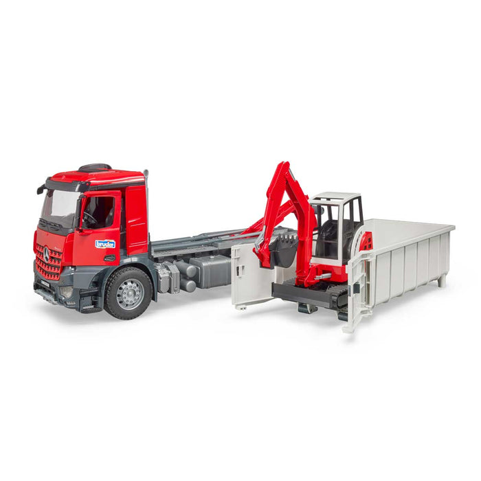 BRUDER Camion Mercedes Benz Ribaltabile E Escavore Schaef - 03624