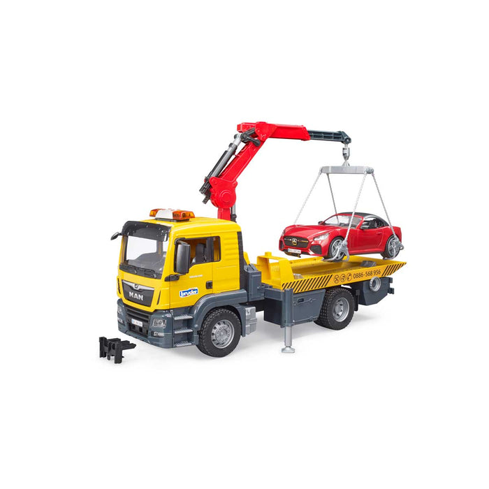 bruder 03750 - MAN TGS Carro attrezzi con Roadster, modulo luci e suoni, carro attrezzi, trasportatore, auto sportiva, Caprio : Bruder bruder 03750 - MAN TGS Carro attrezzi con Roadster, modulo luci e suoni, carro attrezzi, trasportatore, auto sportiva, Caprio : Bruder