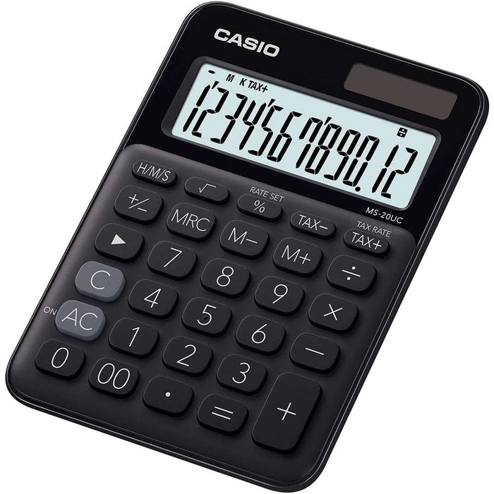 CASIO Calcolatrice Da Tavolo Colore Nero - MS20UCBK