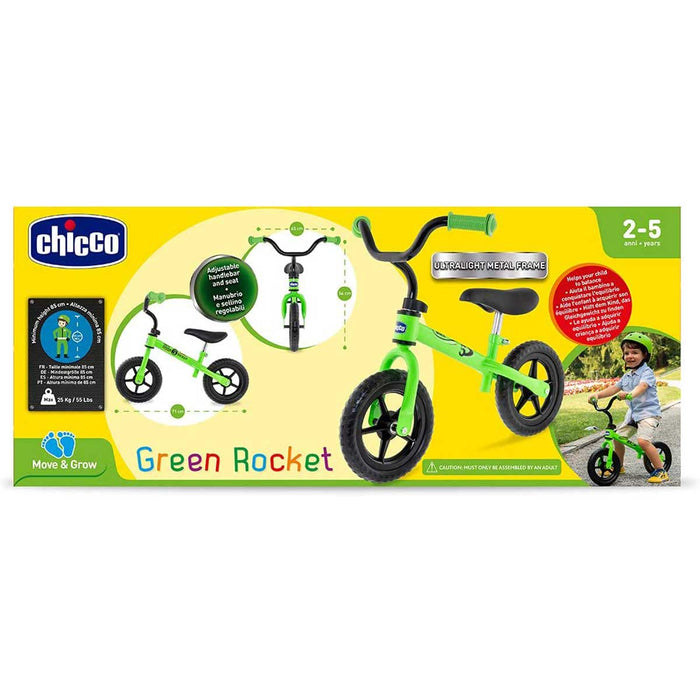 CHICCO Balance Bike Green Rocket Colore Verde - 00001716050000