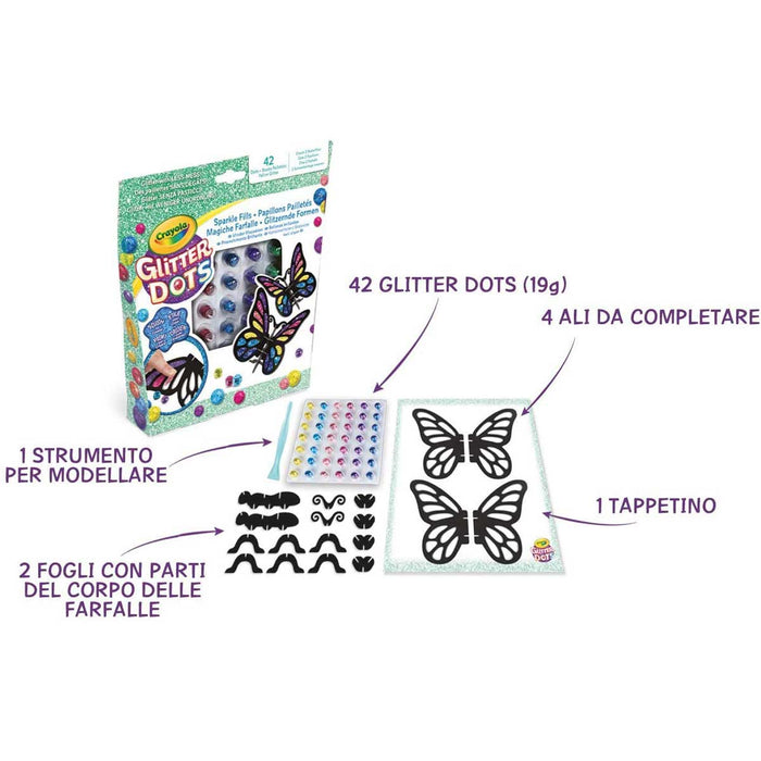 CRAYOLA - Glitter Dots Magiche Farfalle - 04-1083
