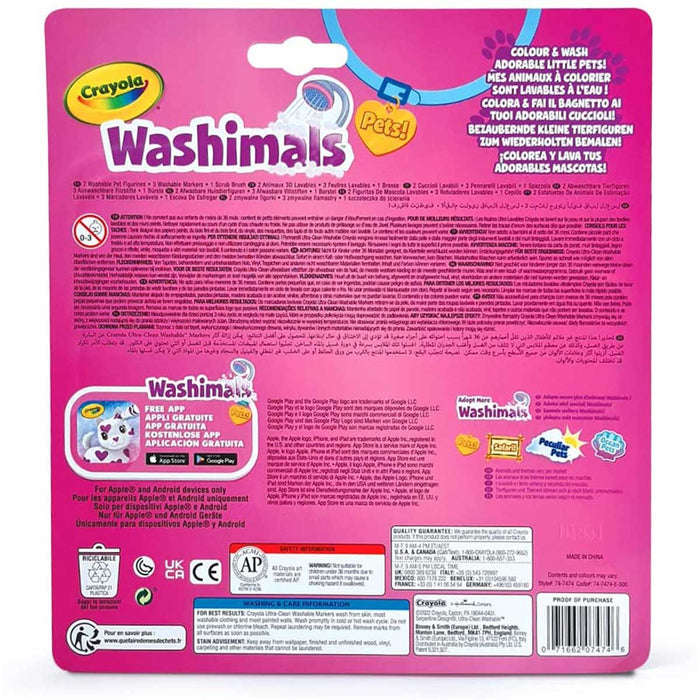 CRAYOLA Washimals Set Cagnolino E Gattino - 74-7474