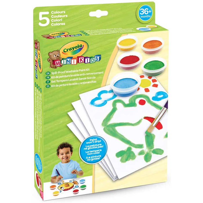 CRAYOLA Set Tempere Lavabili Senza Goccia - 81-1483