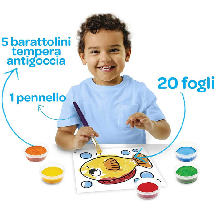 CRAYOLA Set Tempere Lavabili Senza Goccia - 81-1483