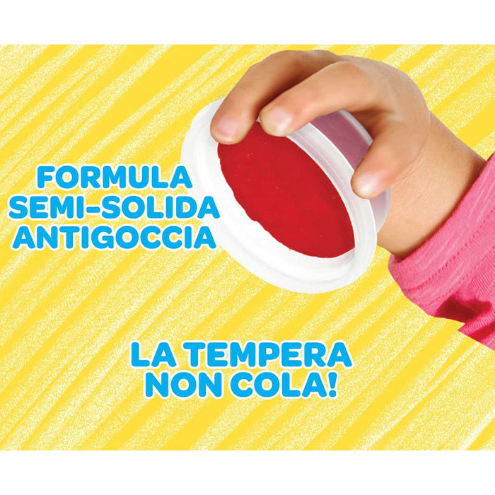 CRAYOLA Set Tempere Lavabili Senza Goccia - 81-1483