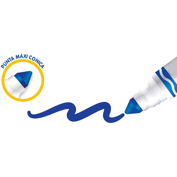 CRAYOLA Mini Pennarelli Lavabili - 14 Colori Punta Grossa Per Bambini - Foto 8