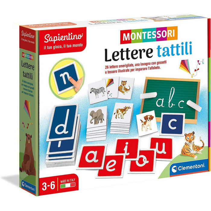 CLEMENTONI Montessori Lettere Tattili - 16358