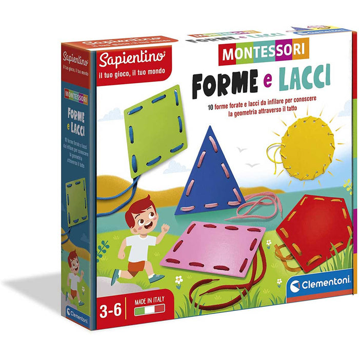 CLEMENTONI Montessori Forme E Lacci - 16363