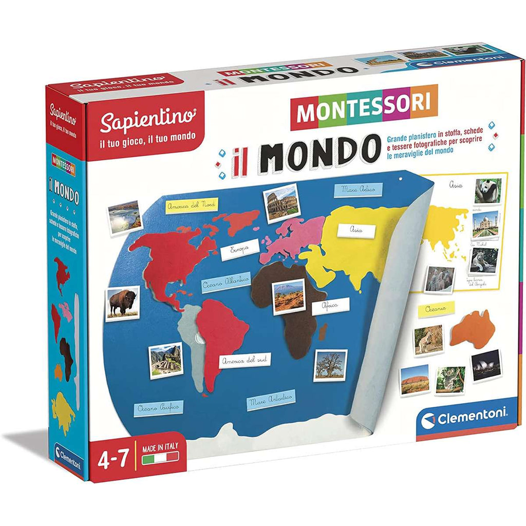 Clementoni Il Mio Mondo Inglese - Set Educativo Con 70 Fogli Per Imparare L'Inglese Giocando, Gioco Per Bambini 25x28,8x5,5 Cm, Multicolore 55448