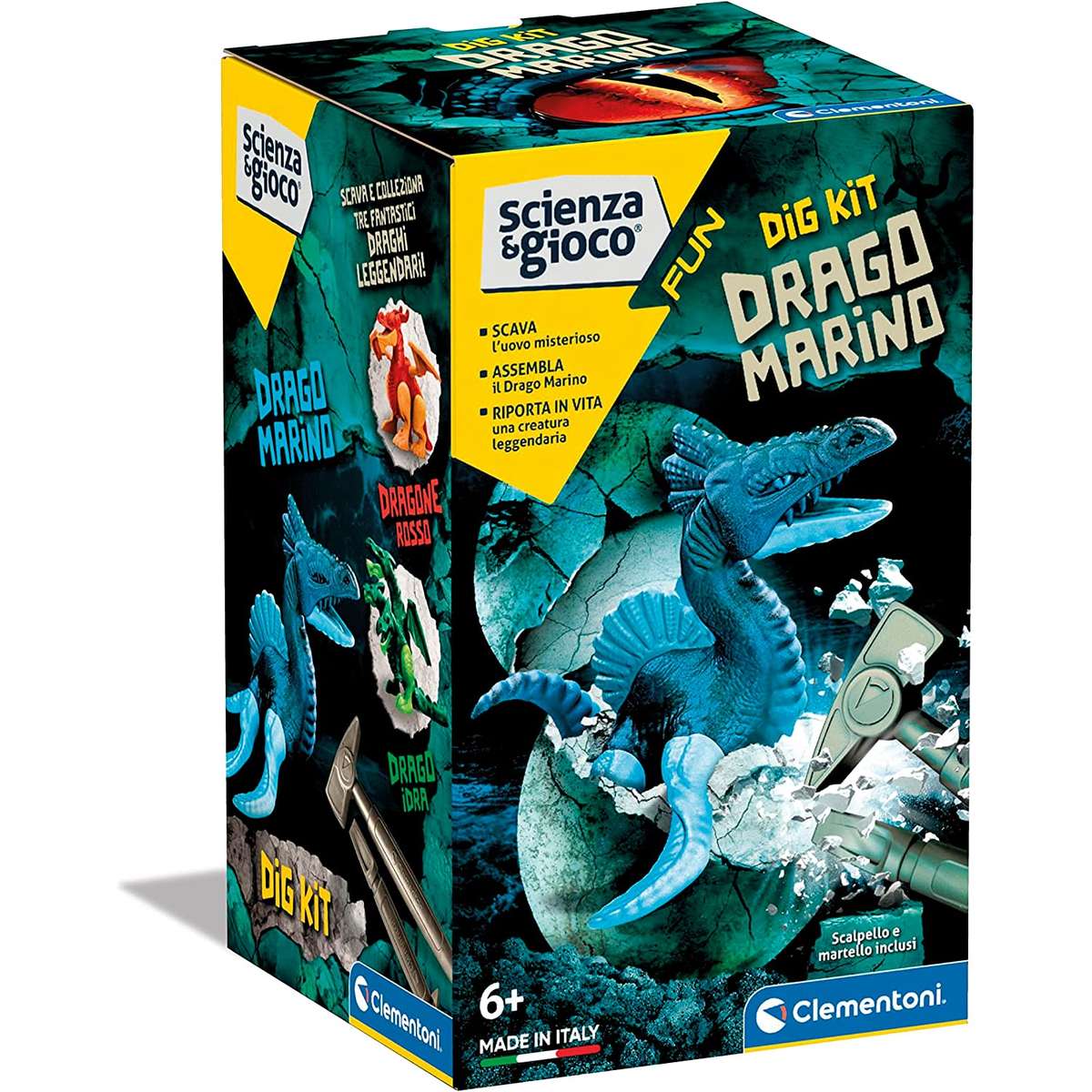 CLEMENTONI Dig Kit Drago Marino 16431 — Mornati Paglia