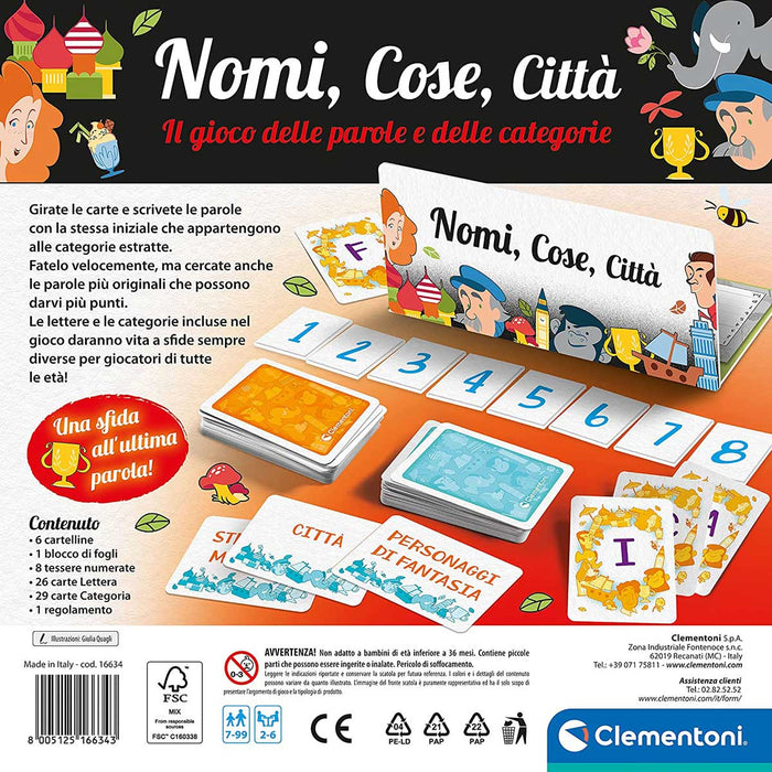 CLEMENTONI Nomi, Cose, Città - 16634