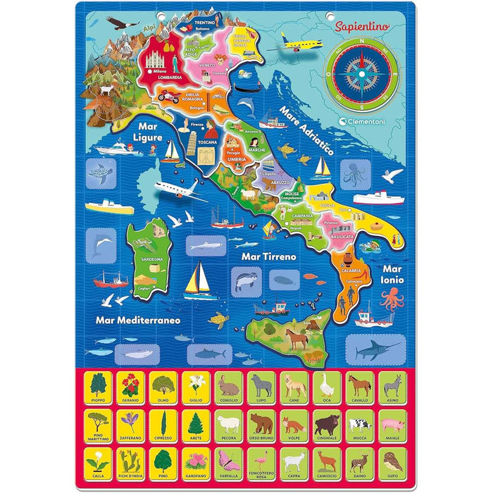 CLEMENTONI Geo Puzzle Magnetico Italia - 16751